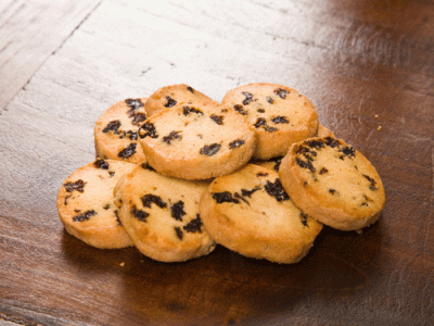 Dinkel Korinthen Butter Taler